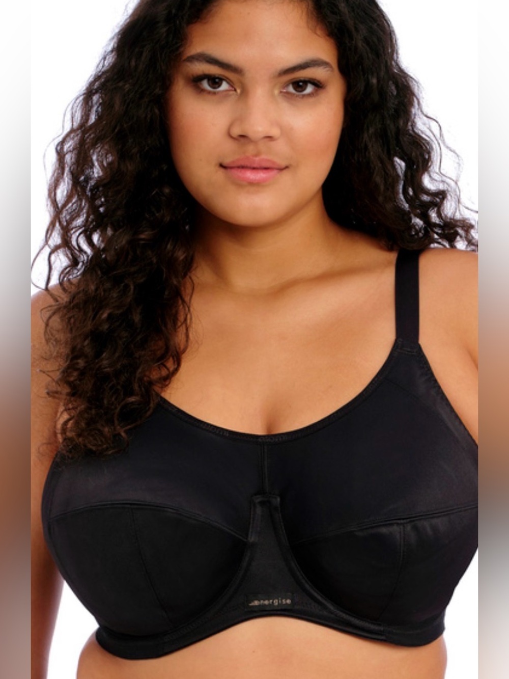 Elomi Energise Underwire Sports Bra | Black | 40L (US) / 40HH (UK) | EL8041